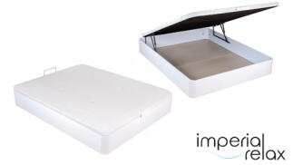 Canapé polipiel abatible Imperial Relax con apertura frontal, estructura reforzada y tejido 3D