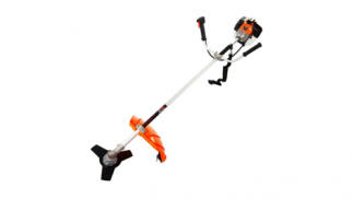Desbrozadora de gasolina 55cc 2 en 1 disco 3 puntas cabezal y arnés con barra fija 1600W RoyaltyLine